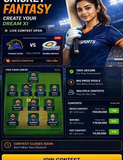 Spin 777 (spin 777) fantasy cricket & matchday visual 3